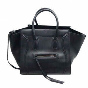 Celine Luggage Phantom Tote Bag Black Calfskin